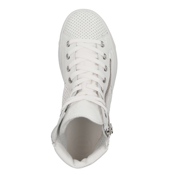 High Top Sneaker
Color:WHITE LEATHER. Never worn - Picture 6 of 8